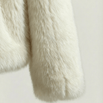 Velira Athena | Faux Fur Hooded Statement Coat Athena | Dirbtinio kailio su gobtuvu stilingas paltas