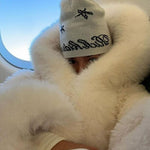 Velira Athena | Faux Fur Hooded Statement Coat Athena | Dirbtinio kailio su gobtuvu stilingas paltas