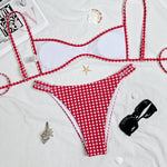 Velira Atvira Nugarinė Seksuali Dviejų Dalių Bikini Maudymosi Kostiumėlis