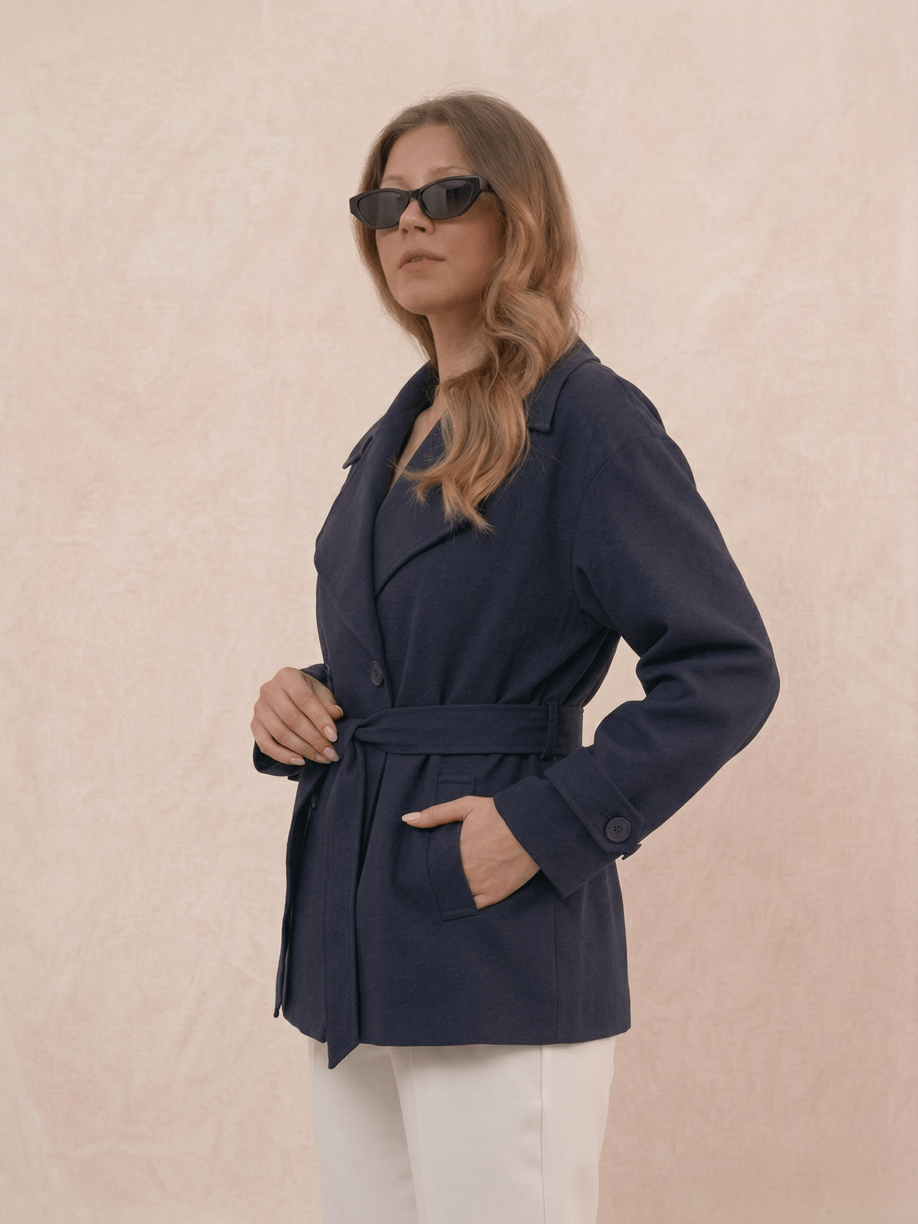 Velira Aurora | Oversized Belted Trench Coat Aurora | Per didelis diržinis paltas