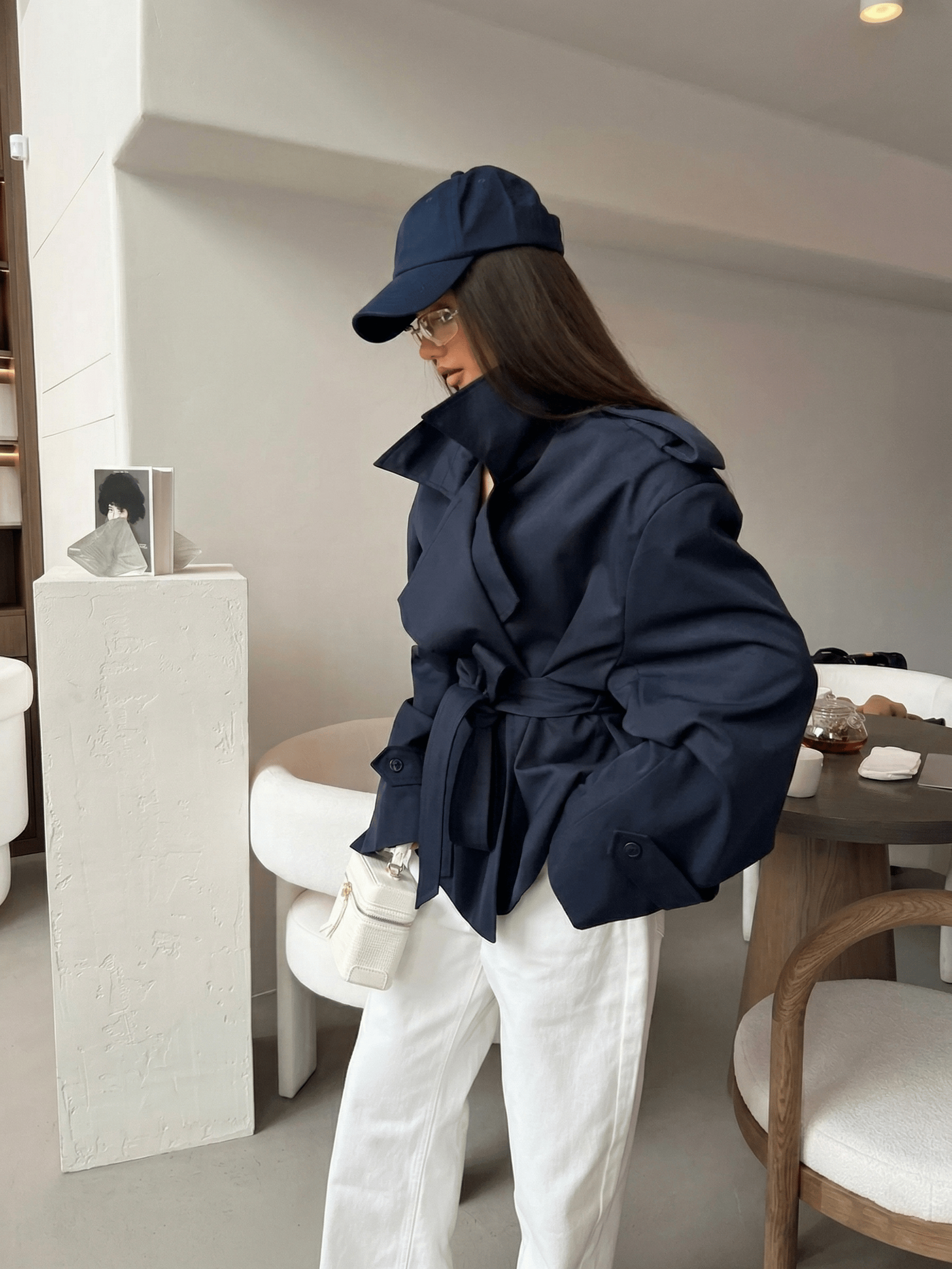 Velira Aurora | Oversized Belted Trench Coat Aurora | Per didelis diržinis paltas