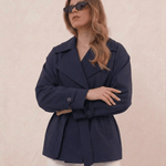 Velira Aurora | Oversized Belted Trench Coat Aurora | Per didelis diržinis paltas