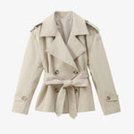 Velira Aurora | Oversized Belted Trench Coat Smėlio / S Aurora | Per didelis diržinis paltas