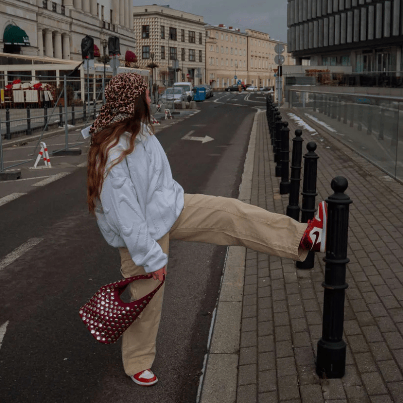 Velira Bags Aleksandros Nertinė Mini Hobo Rankinė