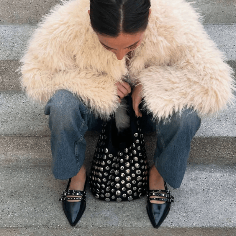 Velira Bags Aleksandros Nertinė Mini Hobo Rankinė