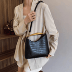 Velira Bags Anya krokodilo reljefinė rankinė