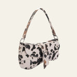 Velira Bags Balta/Juoda Savannah Buckled Shoulder Bag
