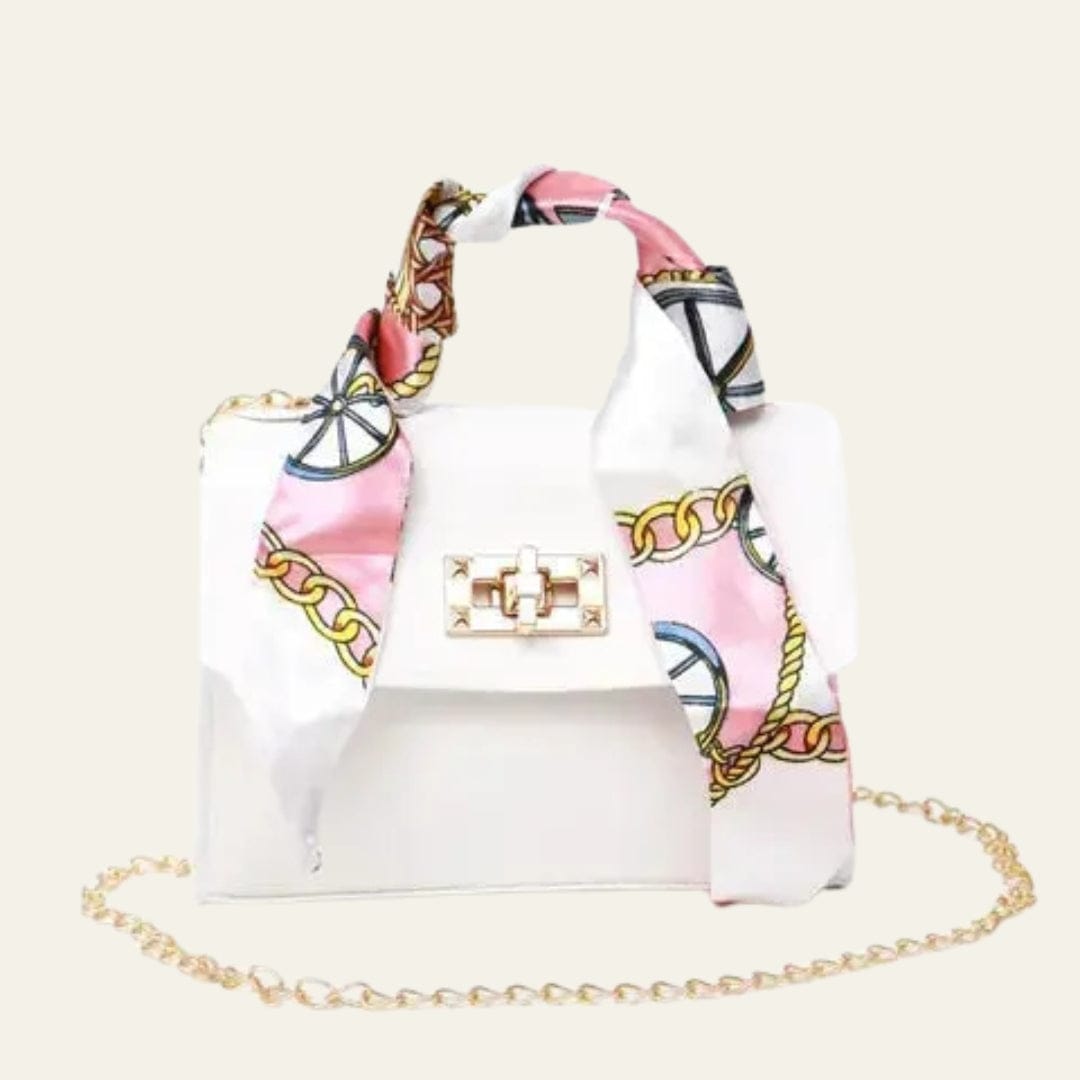 Velira Bags Balta Sorrento Šaliku Apvyniota Mini Rankinė