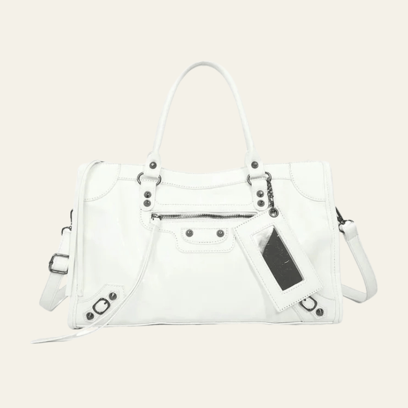 Velira Bags Balta / Standartinė Carmela pareiškimo rankinė