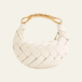 Velira Bags Balta / Standartinis Aleksandros Nertinė Mini Hobo Rankinė