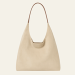 Velira Bags Bežinė Siena Suede Hobo Krepšys