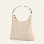 Velira Bags Bežinė Valensijos Suede Hobo Krepšys
