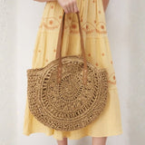 Velira Bags Bežinė / vienas dydis Sorrento Nertinė Šiaudų Rankinė