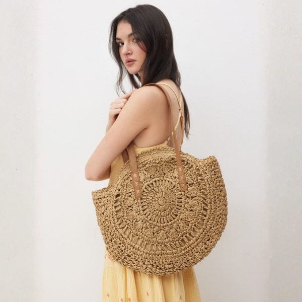 Velira Bags Bežinė / vienas dydis Sorrento Nertinė Šiaudų Rankinė