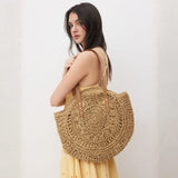 Velira Bags Bežinė / vienas dydis Sorrento Nertinė Šiaudų Rankinė