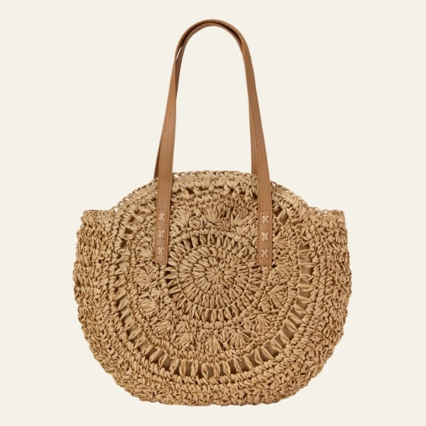 Velira Bags Bežinė / vienas dydis Sorrento Nertinė Šiaudų Rankinė
