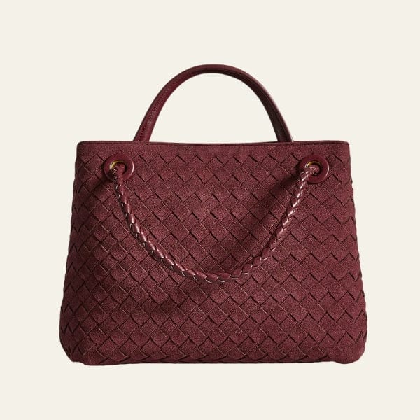 Velira Bags Bordo Florencijos Woven Top-Handle Tote