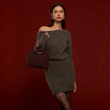 Velira Bags Bordo Florencijos Woven Top-Handle Tote