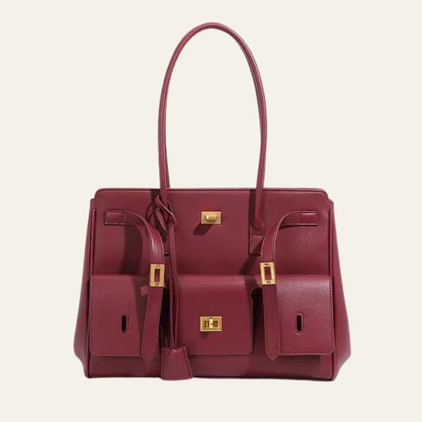 Velira Bags Bordo Milano struktūruotas rankinis krepšys