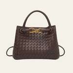 Velira Bags Bordo raudona Palermo Woven Leather Tote Bag