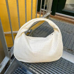 Velira Bags Bordo Woven Leather Hobo Krepšys