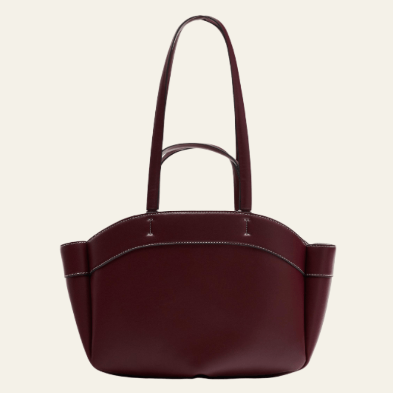 Velira Bags Bordo Ženevos Odinė Rankinė