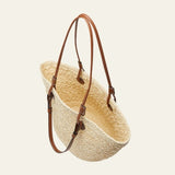 Velira Bags Chaki Majorcos Woven Multi-Strap Tote