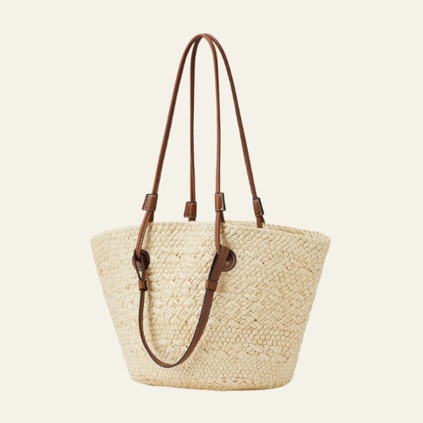 Velira Bags Chaki Majorcos Woven Multi-Strap Tote