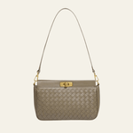 Velira Bags Chaki / Standartinis Beatrice Woven Shoulder Bag