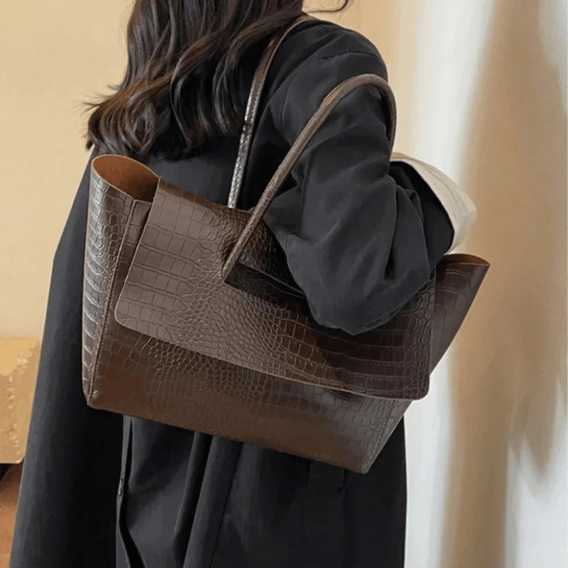 Velira Bags Claudia krokodilo rašto rankinė