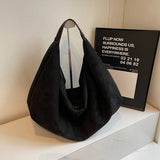 Velira Bags Juoda Capri Suede Hobo Krepšys