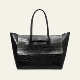 Velira Bags Juoda / Įprastas Claudia krokodilo rašto rankinė