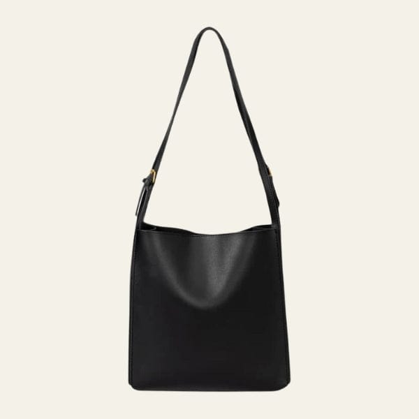 Velira Bags Juoda Milano odinė hobo rankinė