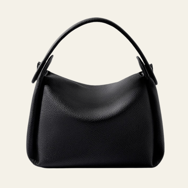 Velira Bags Juoda Milano odinė rankinė su viršutine rankena