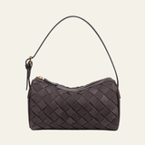 Velira Bags Juoda Siena Audinė Suede Peties Krepšys
