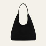 Velira Bags Juoda Siena Suede Hobo Krepšys