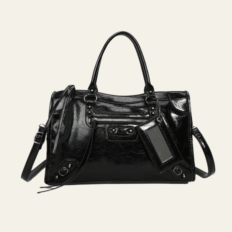 Velira Bags Juoda / Standartinė Carmela pareiškimo rankinė
