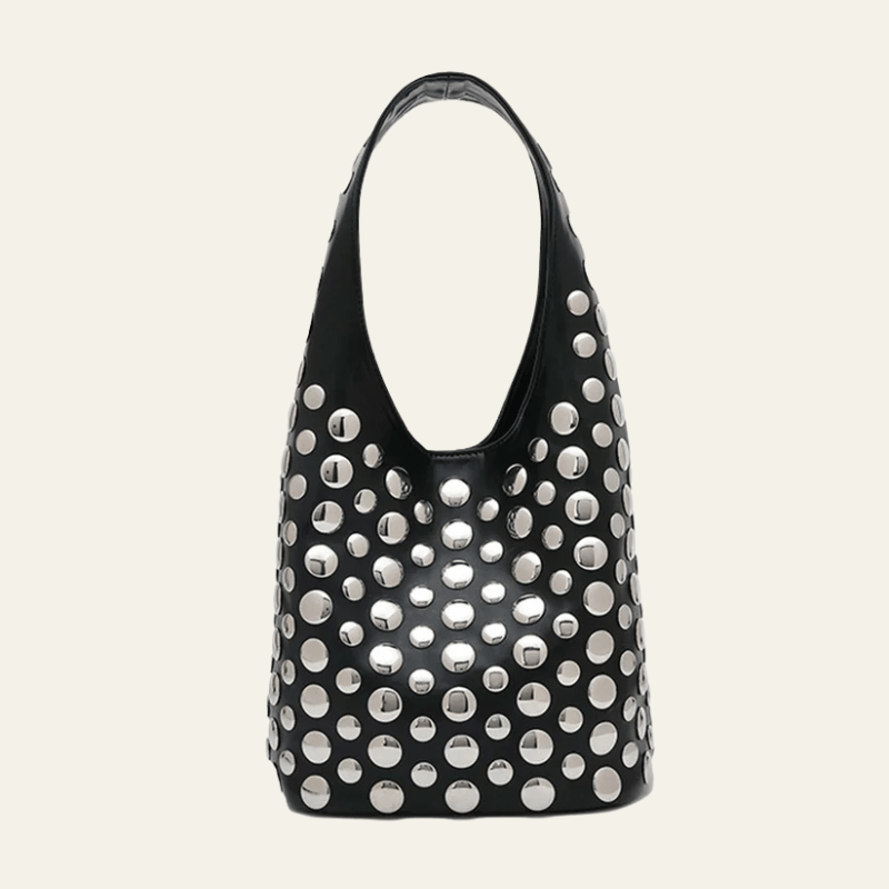 Velira Bags Juoda / Standartinis Aleksandros Nertinė Mini Hobo Rankinė
