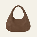 Velira Bags Kavos Ruda Bordo Woven Leather Hobo Krepšys