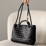 Velira Bags Palermo Woven Leather Tote Bag