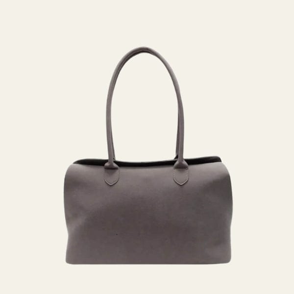 Velira Bags Pilka Siena Suede Peties Krepšys