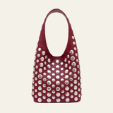 Velira Bags Raudona / Standartinis Aleksandros Nertinė Mini Hobo Rankinė