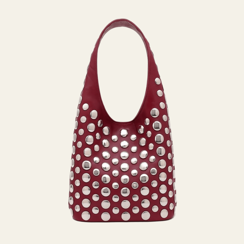 Velira Bags Raudona / Standartinis Aleksandros Nertinė Mini Hobo Rankinė