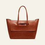 Velira Bags Ruda / Įprastas Claudia krokodilo rašto rankinė