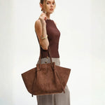 Velira Bags Ruda Palermo Minkštos Suede Oversize Rankinė