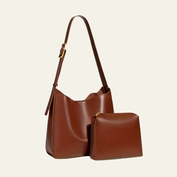 Velira Bags Ruda Siena Odinė Hobo Rankinė