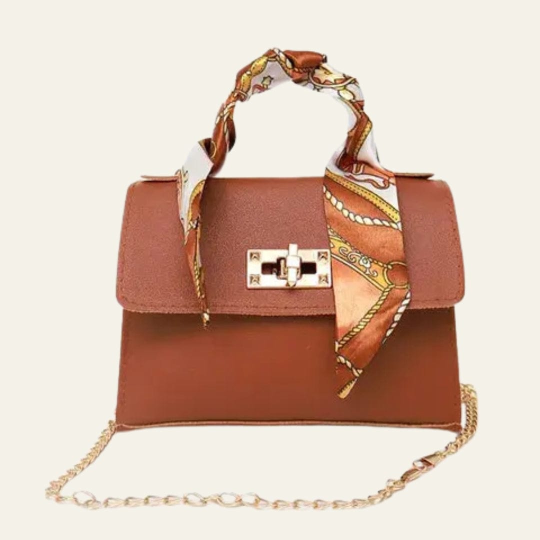 Velira Bags Ruda Sorrento Šaliku Apvyniota Mini Rankinė