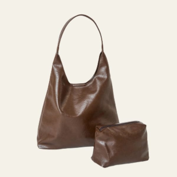 Velira Bags Ruda / Standartinis Valensijos odinė hobo rankinė