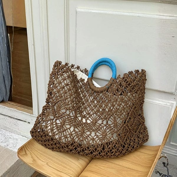 Velira Bags Ruda / vienas dydis Tulum Makramė Žiedinė Rankinė