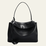 Velira Bags Sidabrinė Veronos odinė struktūruota rankinė